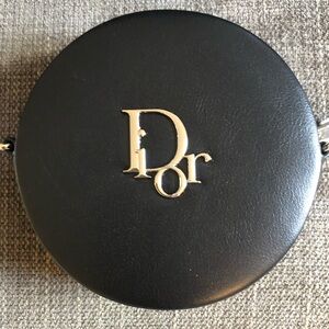 Dior Parfums Vegan Leather Round Bag W/ Chain